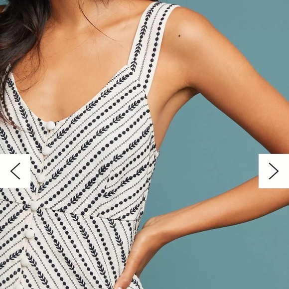 Maeve by Anthropologie Sylvia Embroidered 100% Cotton Top - Picture 6 of 7